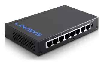 Linksys LGS108-UK network switch Unmanaged Gigabit Ethernet (10/100/1000) Black