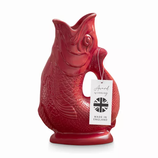 The Wade Fish Jug in Red 1.2 Litre