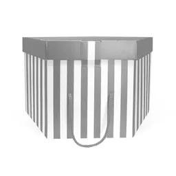 5301102 300gsm silver and white corrugated cardboard hat box with matt lamination.jpg