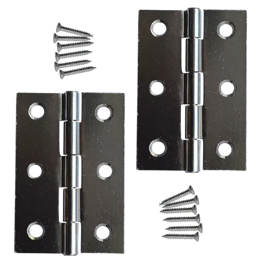 ASEC 75mm Button Tip Butt Hinges