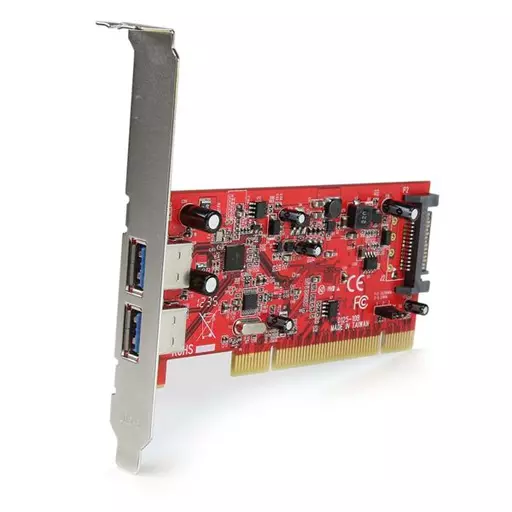 StarTech.com 2 Port PCI SuperSpeed USB 3.0 Adapter Card with SATA Power