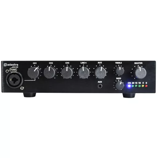 Adastra UA120 Compact 100v Mixer Amplifer 120w