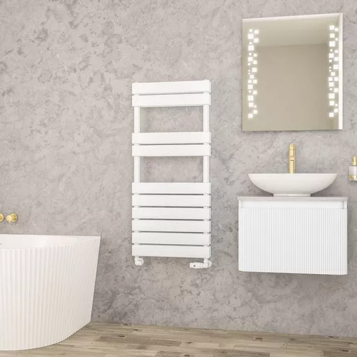 Addington II Towel Rail 1110 x 500 Type20 Gloss White