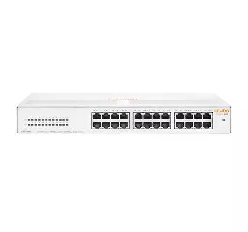 HPE Aruba Networking Aruba Instant On 1430 24G Unmanaged L2 Gigabit Ethernet (10/100/1000) 1U White