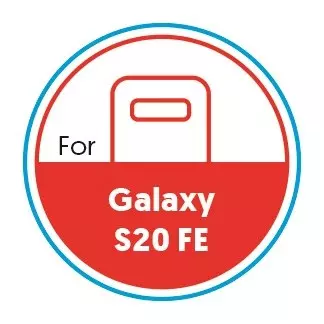 Smartphone Circular 20mm Label - Galaxy S20 FE - Red