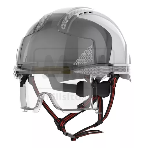 JSP EVO VISTAlens Dualswitch Safety Helmet with Silver CR2 - Vented