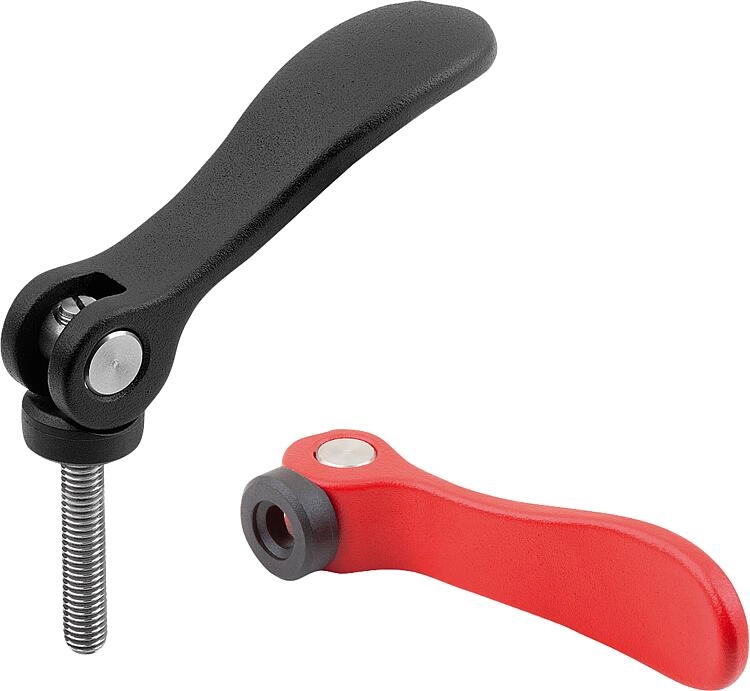 K2120 - Cam Levers With Aluminium Handles Steel & Stainless Steel Threads M3-M10