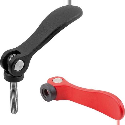 K2120 - Cam Levers With Aluminium Handles Steel & Stainless Steel Threads M3-M10