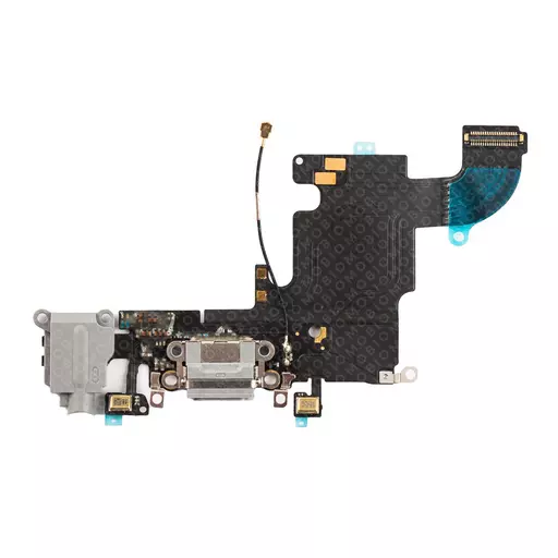 Charging Port Flex Cable (Space Grey) (CERTIFIED) - For iPhone 6S