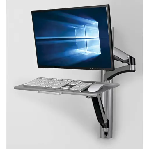 Tripp Lite WWSS1327RWTC Adjustable-Height Wall-Mount Sit-Stand Workstation, Single-Display