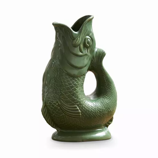 The Wade Fish Jug in Green 0.6 Litre