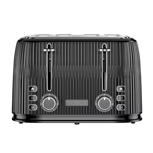 4 Slice Textured Toaster Gloss
