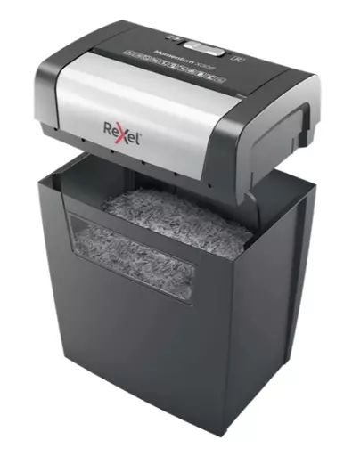 Rexel X308 paper shredder Cross shredding 22 cm Black, Silver