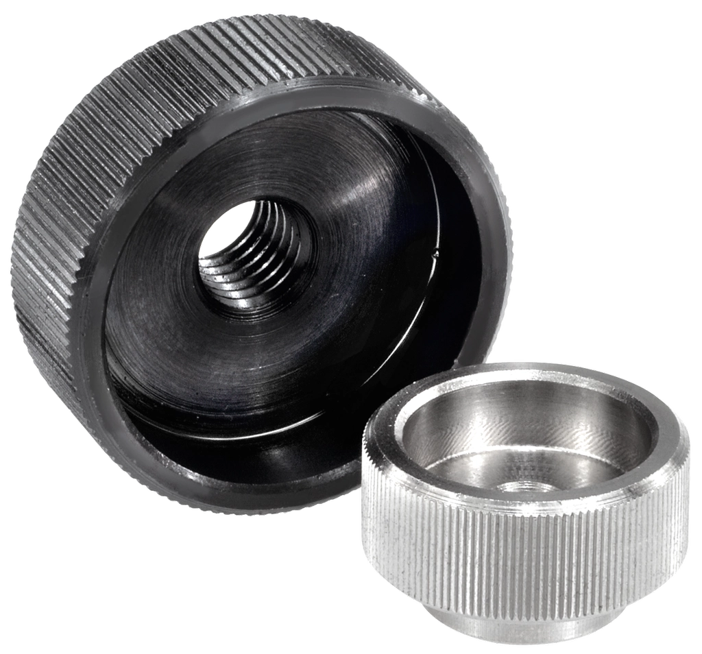 K0137 Inch - Knurled Nuts In Steel & Stainless Steel