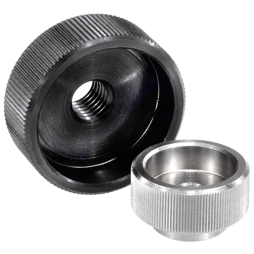 K0137 Inch - Knurled Nuts In Steel & Stainless Steel