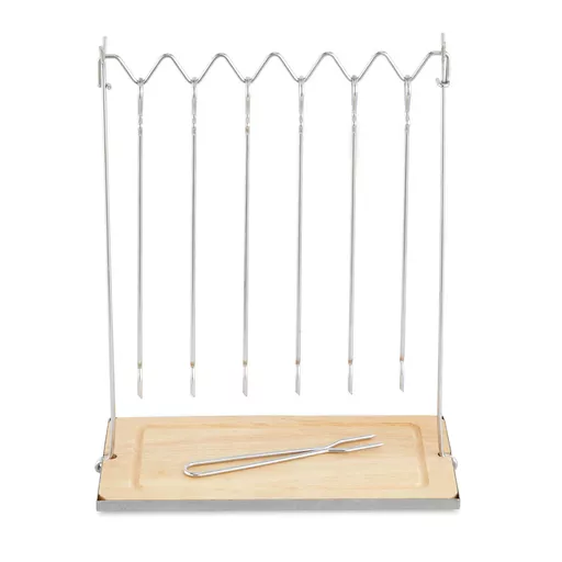 6pc Hanging Skewers with Stand