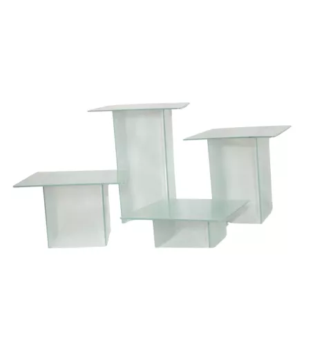 Clear Acrylic Pedestals 4 Piece Set