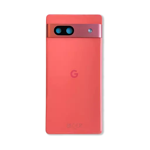 Back Cover w/ Camera Lens (Service Pack) (Coral) - For Google Pixel 7a (GWKK3, GHL1X, G0DZQ, G82U8)