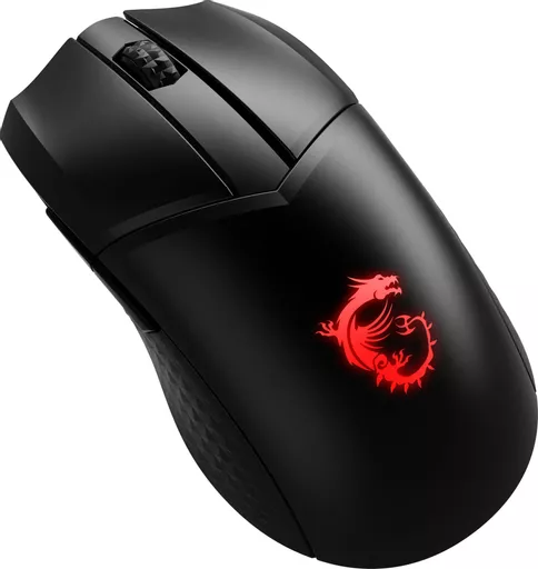 MSI CLUTCH GM41 LIGHTWEIGHT WIRELESS Gaming Mouse 'RGB, upto 20000 DPI, low latency, 74g weight, 80 hours battery life, 6 Programmable button, Symmetrical design, OMRON Switches, Dragon Center'