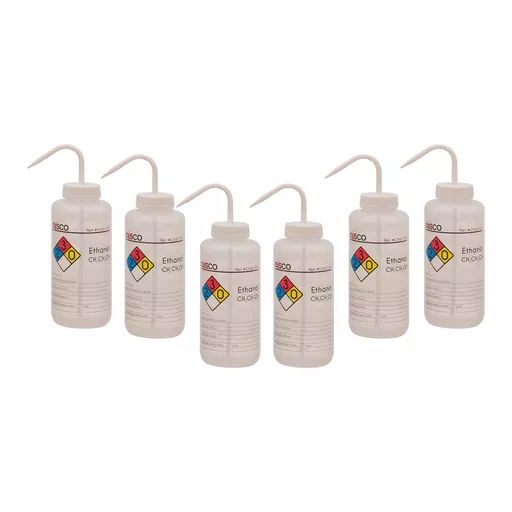 Wash Bottle For ETHANOL 1000ml Wide Mouth 4 Color