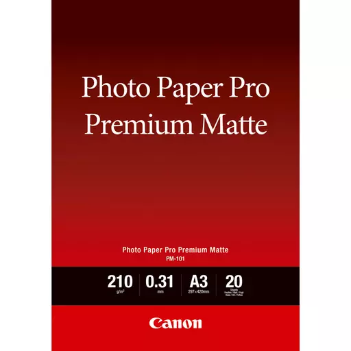 Canon PM-101 Premium Matte Photo Paper A3 - 20 Sheets