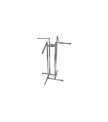 4 Way Mixed Chrome Rail Stand with Straight & Sloping Arms