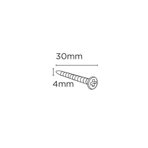 M4x30mm 28mm Support Screws (Pk 1000) SS