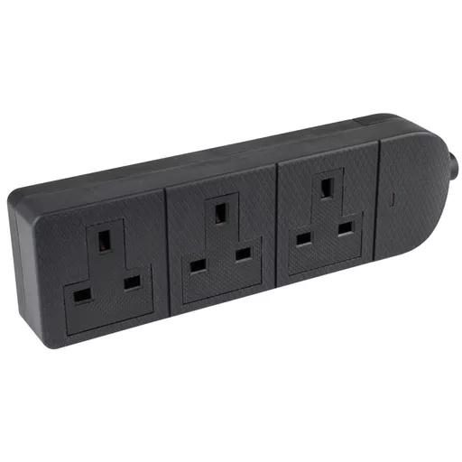 AV Link Heavy Duty 3 Gang Rewireable TPE Trailing Socket