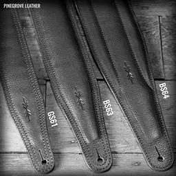 Pinegrove Leather guitar strap standard padded range