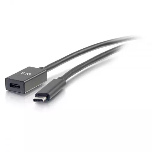 C2G 3ft USB-C to C 3.1 (Gen 1) Male to Female Extension Cable (5Gbps)