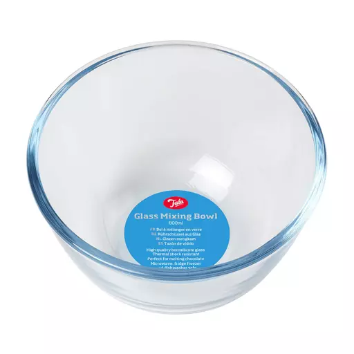 BOROSILICATE GLASS MIXING BOWL 15 X 8.1CM 800ML