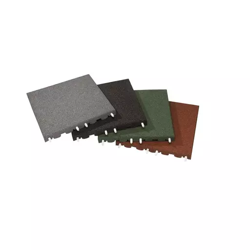 Rubber 30mm x 500mm Square Tiles