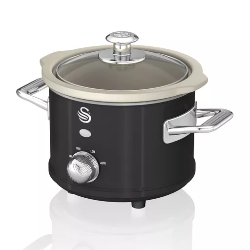 1.5L Slow Cooker Retro Black