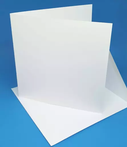 148mm Square 400gsm Pre Scored Card and Envelopes - Blank Square Cards with Envelopes