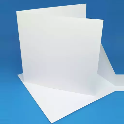 300gsm 7"x5" Pre Scored White Card Blanks And Envelopes - Blank Cards with Envelopes