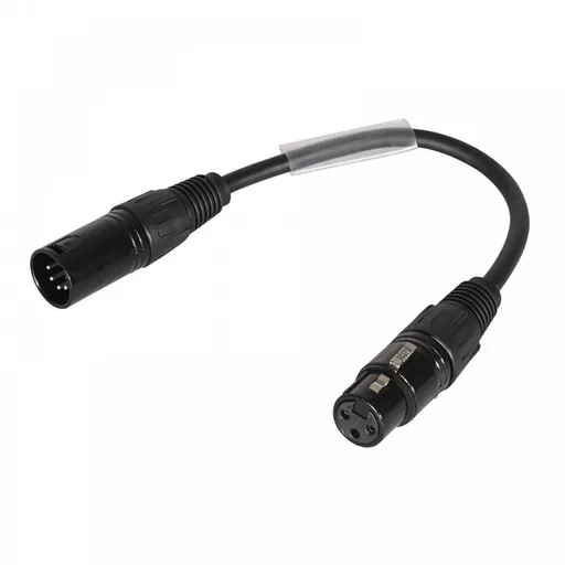 LEDJ DMX Adaptor 5-Pin Male XLR-3 Pin Female XLR
