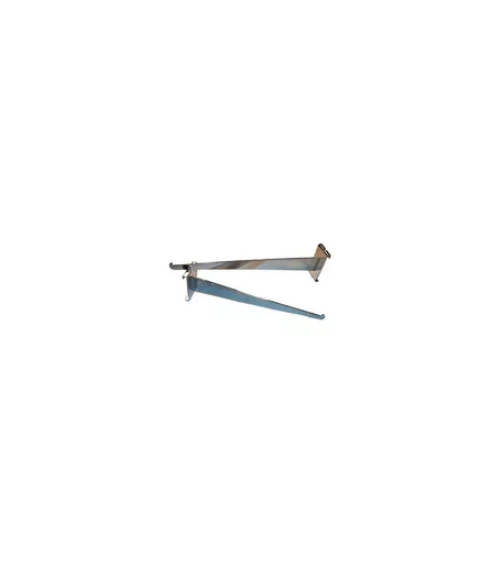 Chrome Gridwall Single Shelf Bracket - 30cm