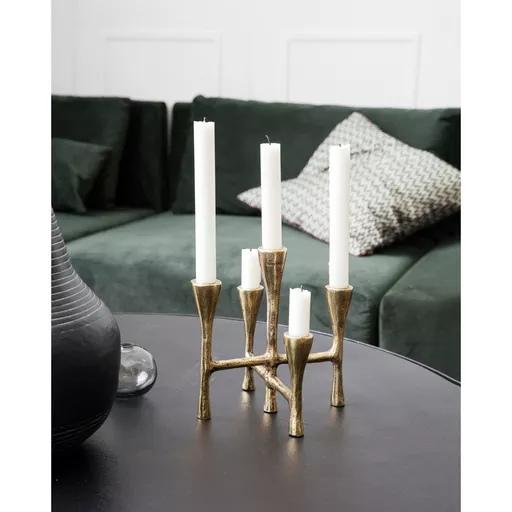 Candle stand, Tristy, Brass finish