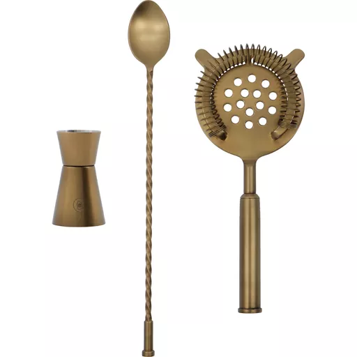 Bar accessories, Baar, Antique brass finish