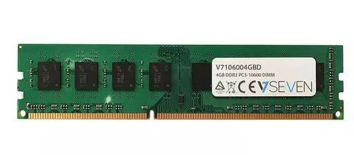 V7 4GB DDR3 PC3-10600 - 1333mhz DIMM Desktop Memory Module - V7106004GBD