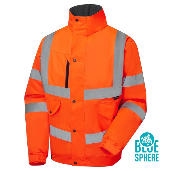 Picture of Supertouch Blue Sphere Supertouch Eco Hi Vis Orange Bomber Jacket
