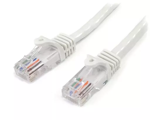 StarTech.com Cat5e Patch Cable with Snagless RJ45 Connectors - 1m, White