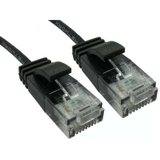 Cables Direct ERSLIM-1015HK networking cable Black 1.5 m Cat6 U/UTP (UTP)