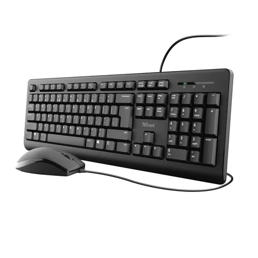 Trust TKM-250 keyboard Mouse included Universal USB QWERTY UK English Black