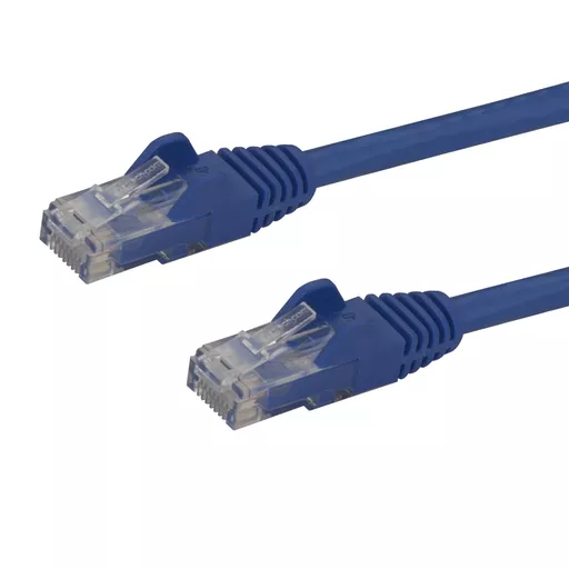 StarTech.com 75ft CAT6 Ethernet Cable - Blue CAT 6 Gigabit Ethernet Wire -650MHz 100W PoE RJ45 UTP Network/Patch Cord Snagless w/Strain Relief Fluke Tested/Wiring is UL Certified/TIA