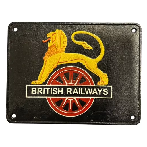 British Railway Cast Metal Sign
