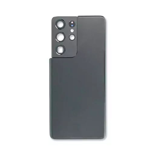 Back Cover (CERTIFIED - Aftermarket) (Phantom Black) (No Logo) - For Galaxy S21 Ultra (G998)