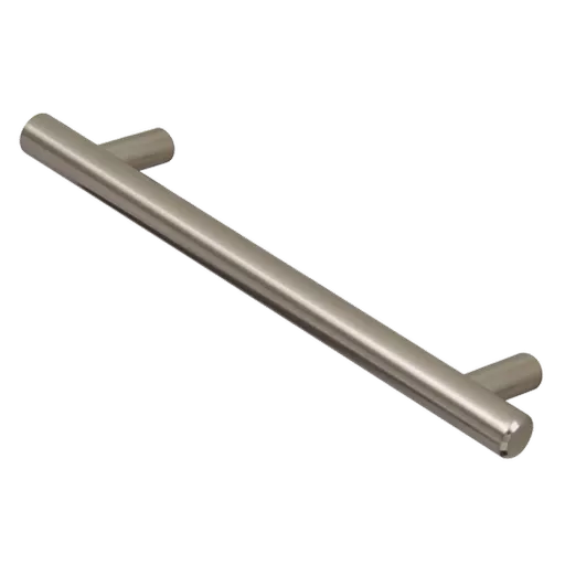 ASEC 12mm Brushed Nickel Solid Bar Handle C/W M4 x 25mm Bolts