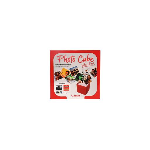 Canon 3713C007/PG-560+CL-561 Printhead cartridge multi pack black / color Cube + Photopaper PP-201 13x13cm 40 sheet 7,5ml + 8,3ml 180pg + 180pg Pack=2 for Canon Pixma TS 5350