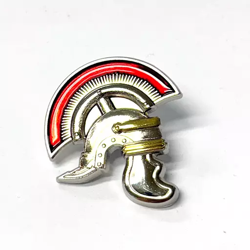 Roman Helmet Pin Badge